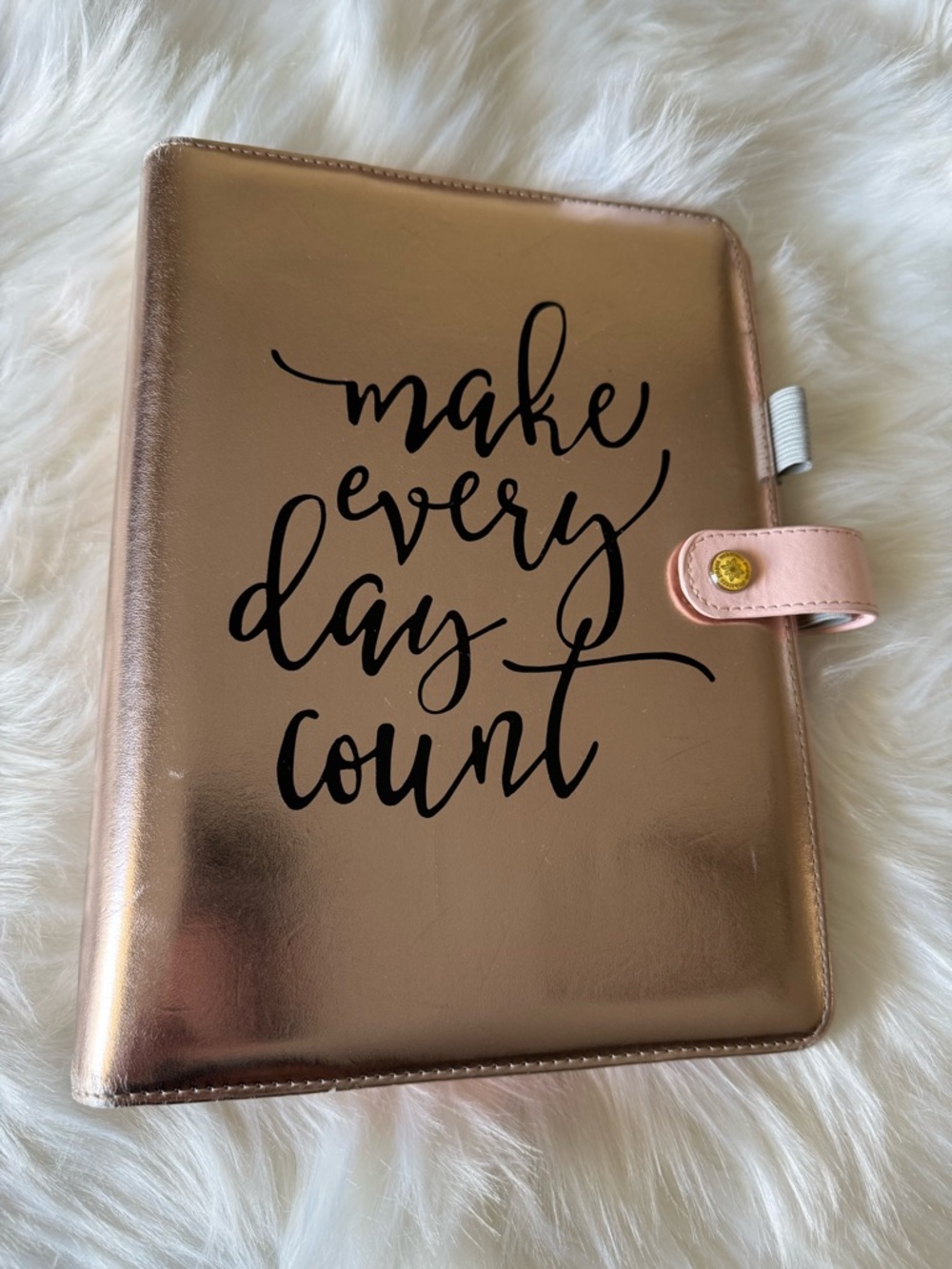 A5 Webster’s Pages Rose Gold 6 Ring Planner
